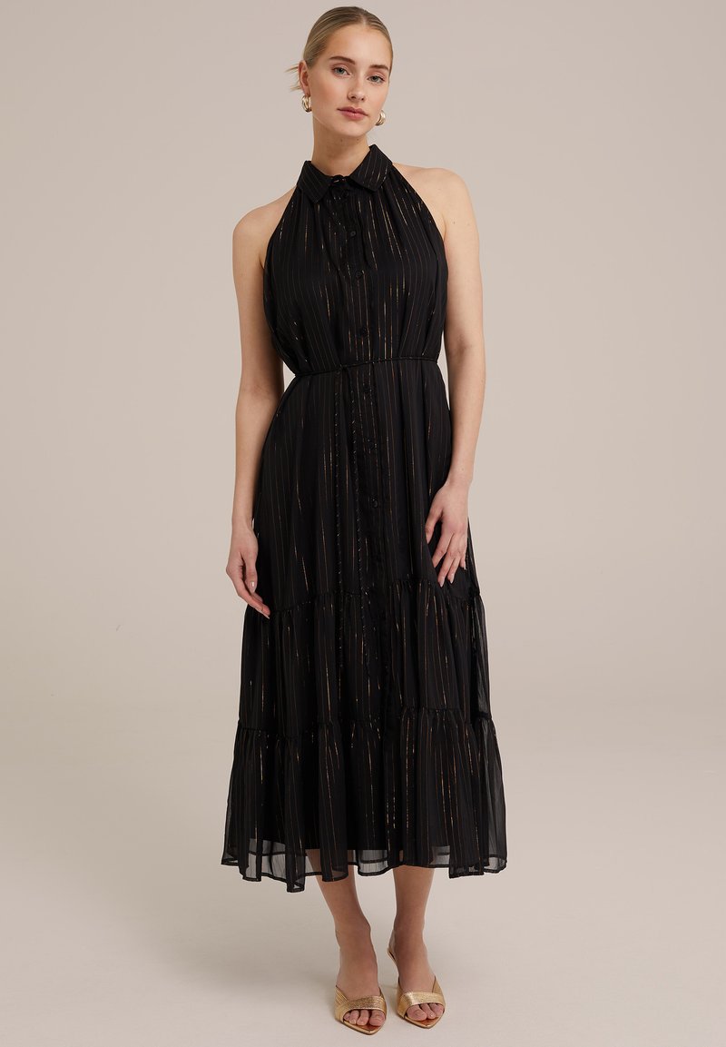 WE Fashion Marškininė suknelė - black