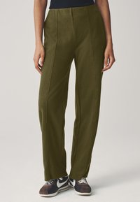 Next SUPERSOFT COSY WIDE  - Pantalones - olive green