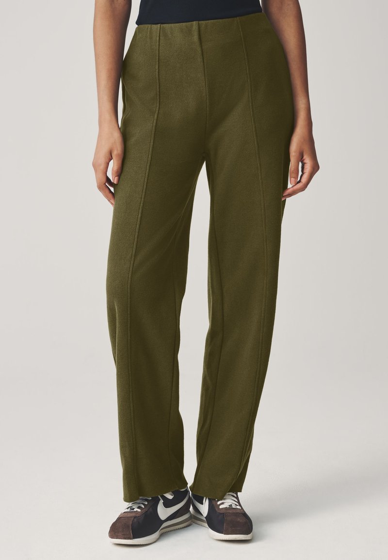 Next SUPERSOFT COSY WIDE  - Pantalones - olive green