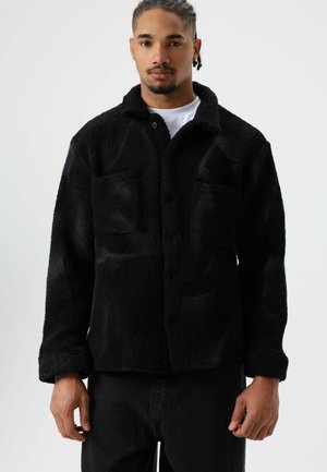 CASPER - Fleecejas - dark black