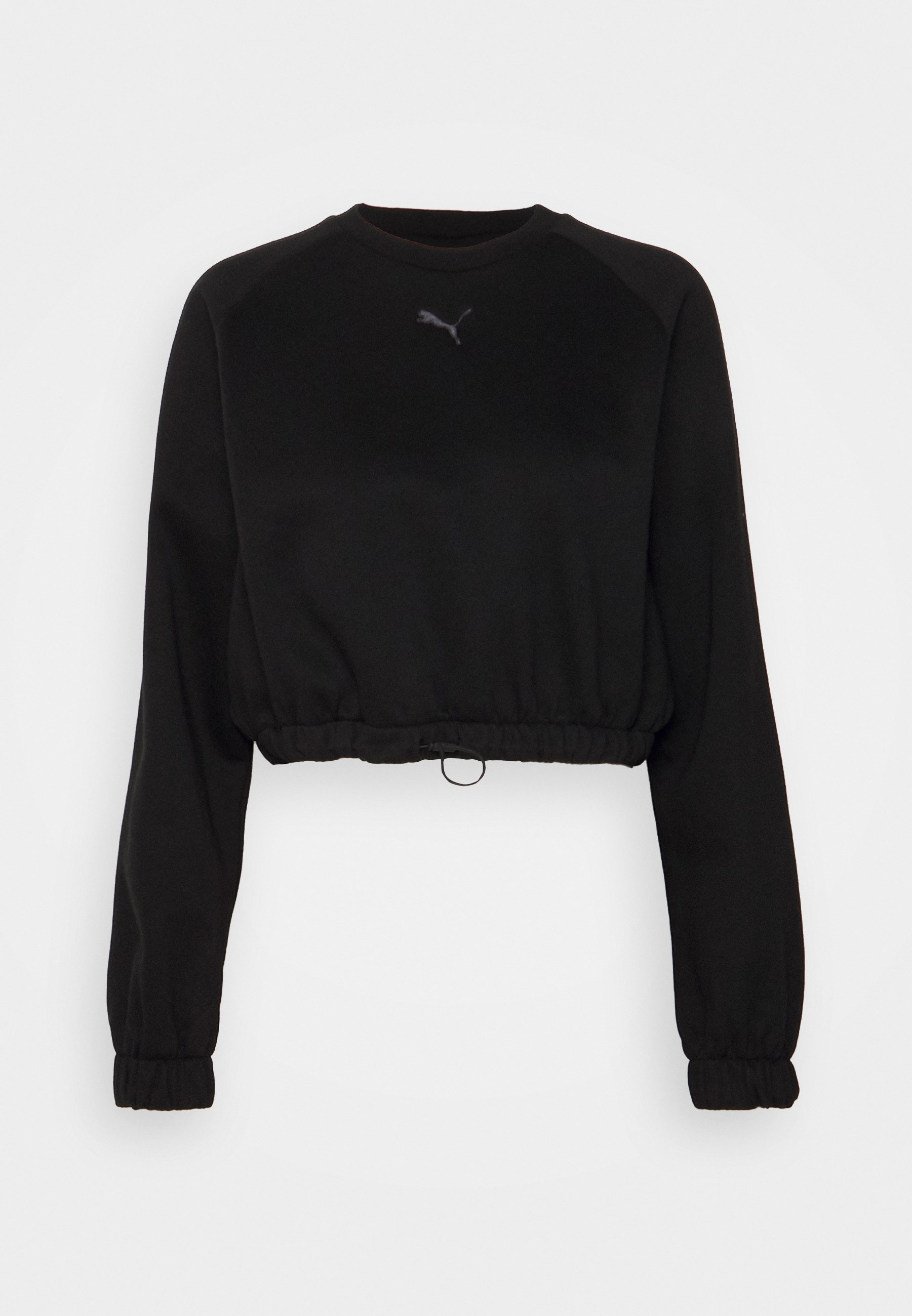 cropped crew neck