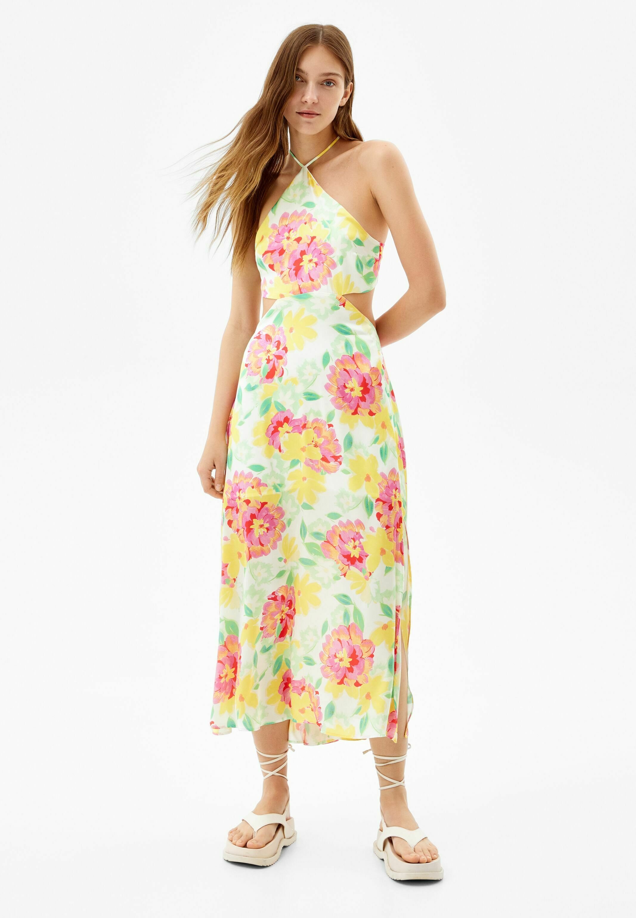 Bershka Vestito estivo - yellow/giallo - Zalando.it