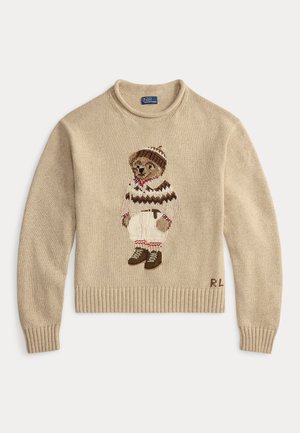 POLO BEAR ROLLNECK SWEATER - Strickpullover - dark almond marl