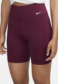Nike Performance ONE - Leggings - dark beetroot/(white)