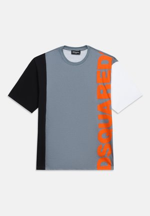 Dsquared2, Nyomott mintás póló - charcoal grey