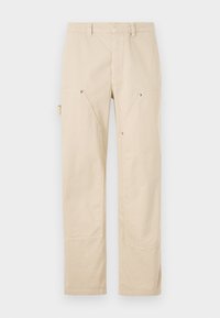 FED HERRINGBONE WORKWEAR PANTS - Trousers - sand grey