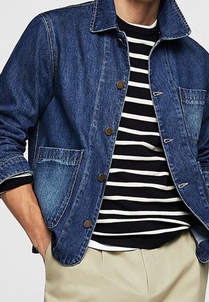 Mango Giacca di jeans - dark blue