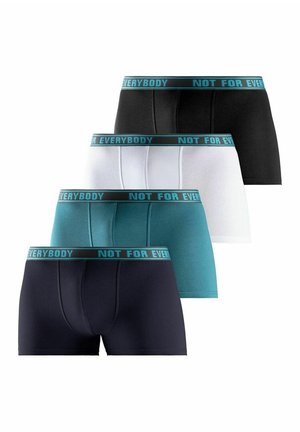 4ER PACK - Boxer Briefs - navy   petrol   weiß   schwarz