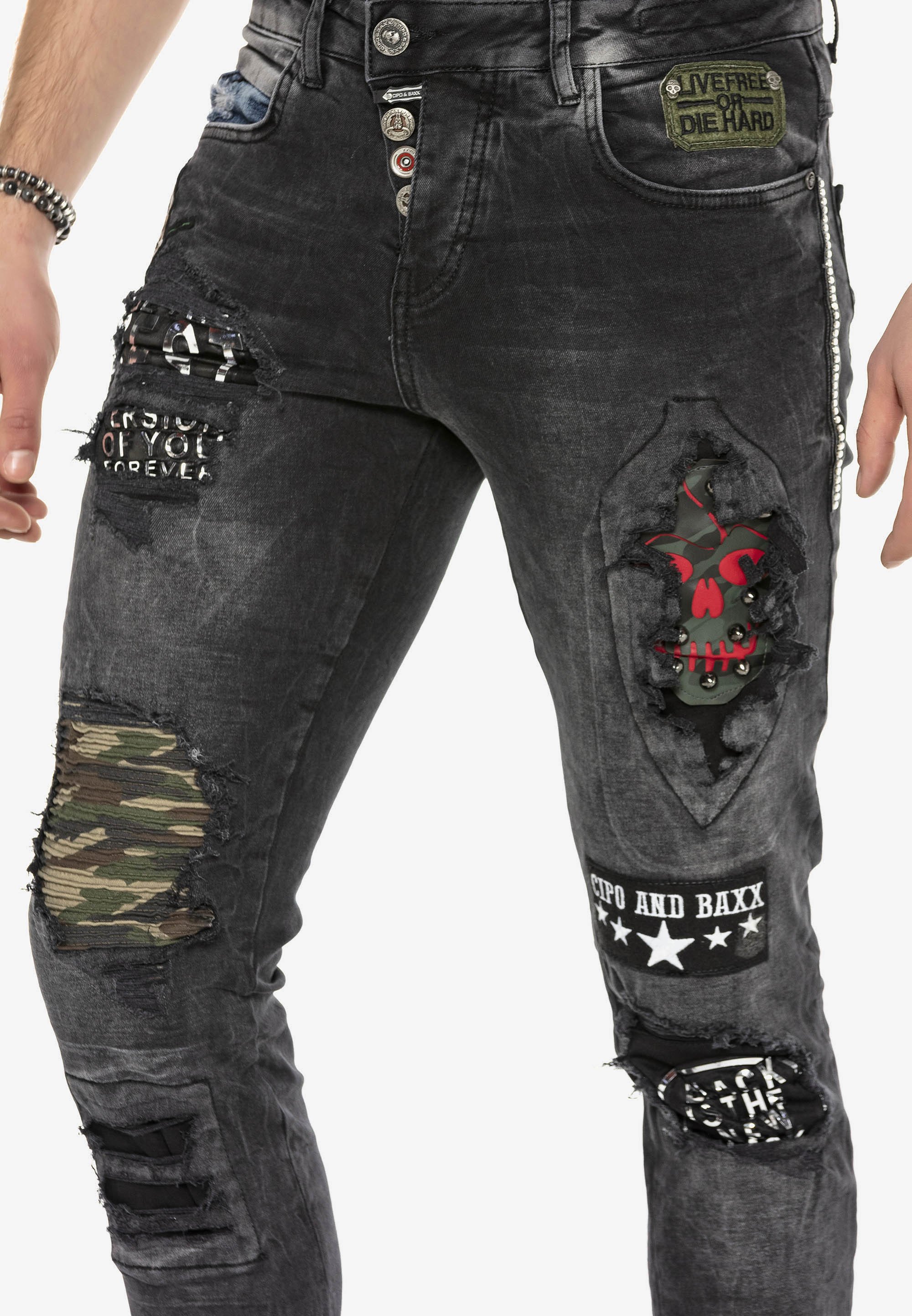 Cipo \u0026 Baxx ROCKSTAR - Slim fit jeans 