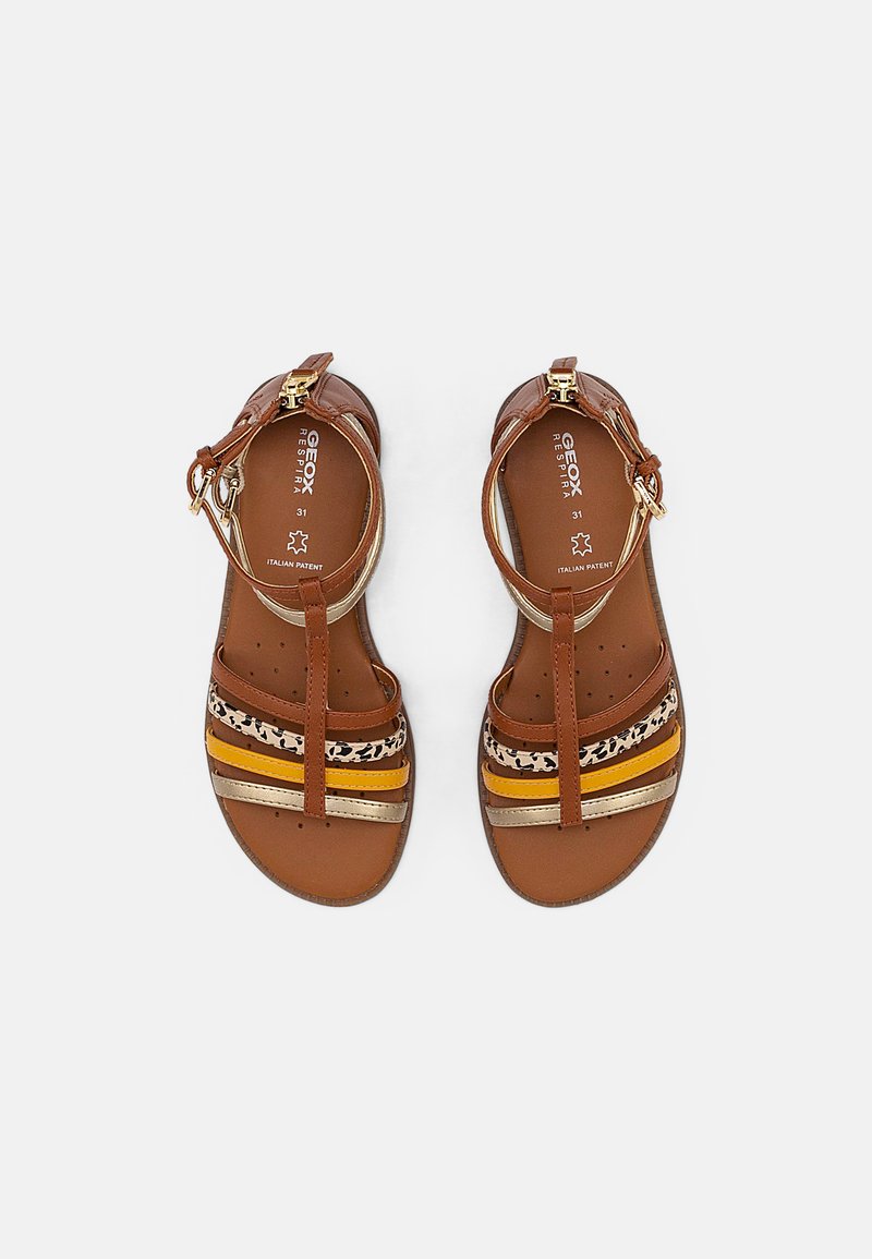 Kinder Riemchensandalen | Geox KARLY GIRL Riemensandalette caramel/braun - UE42248 Kinder Riemchensandalen | Geox KARLY GIRL Riemensandalette caramel/braun - UE42248