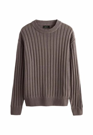 FIT WASHED CREW REGULAR FIT - Neule - grey