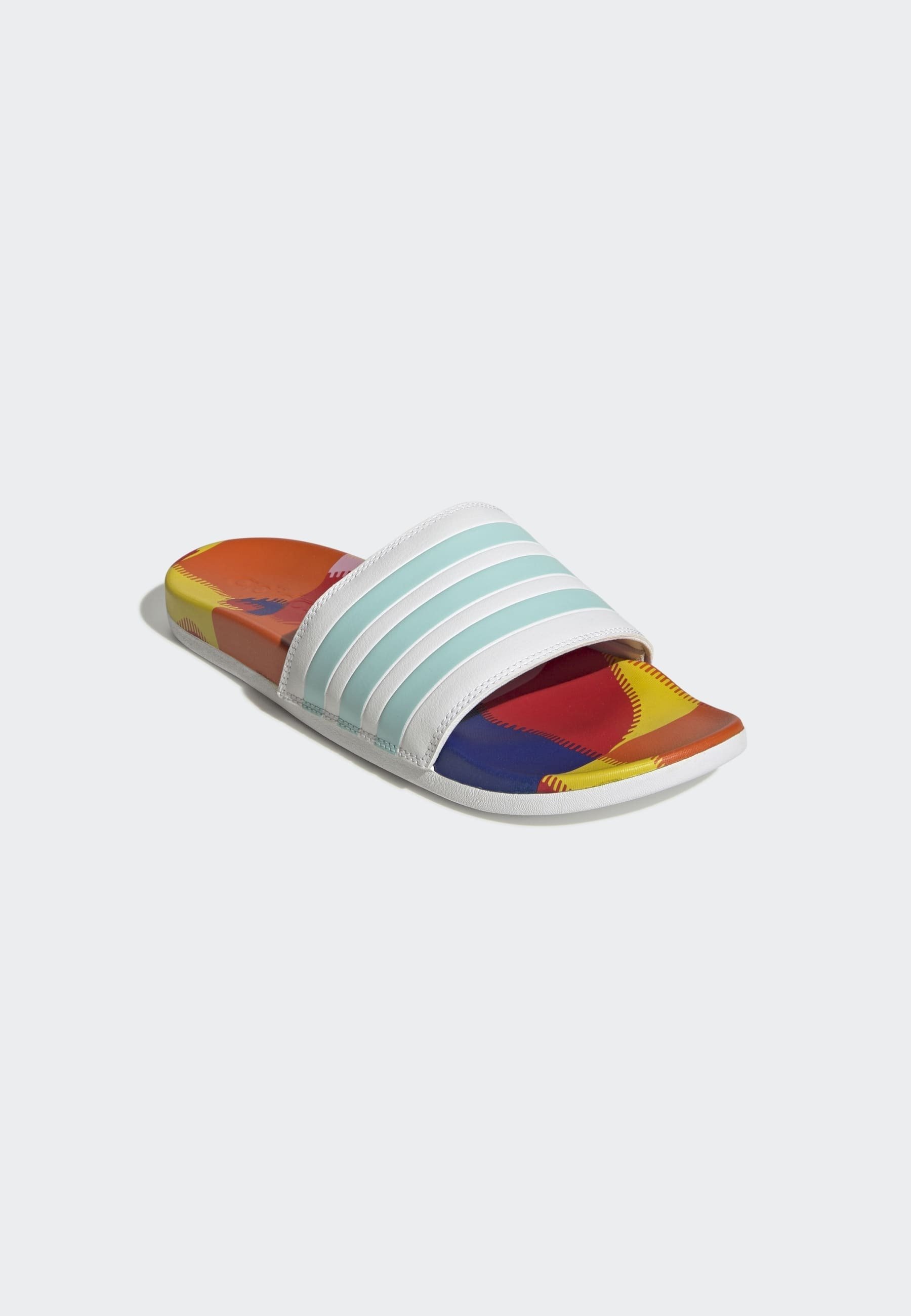 adidas Performance ADILETTE COMFORT - Muiltjes - white/meerkleurig -  Zalando.nl