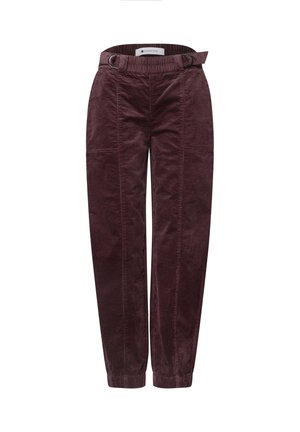 Street One, HIGH WAIST BARREL LEG HOSE MIT ELASTIKBUND - Pantalon classique - vintage ruby