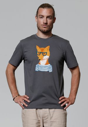 watapparel T-shirt print - anthracite