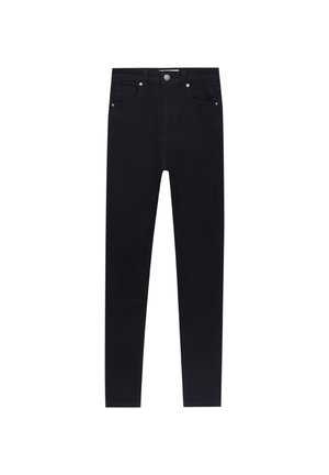 SUPER HIGH WAISTED - Jeans Skinny Fit - mottled black