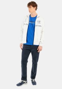 La Martina Felpa con zip - weiss