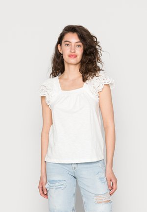 ANGLAI - Triko s potiskem - off white