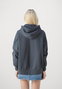 Abercrombie & Fitch Legging-Friendly Logo Full-Zip Hoodie - Φούτερ με φερμουάρ - turbulence