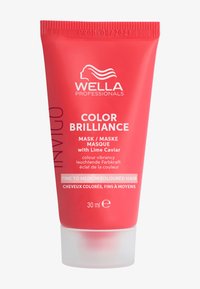 Wella Professionals Color Brilliance hårmask i en 30 ml rosa tube med vit text, med en skruvkork och slät konsistens.