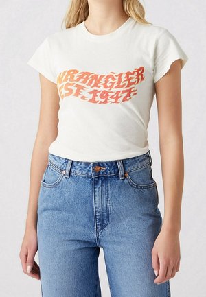Camiseta estampada - mottled orange