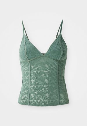 BDG Urban Outfitters JE TAIME CAMI - Viršus - green