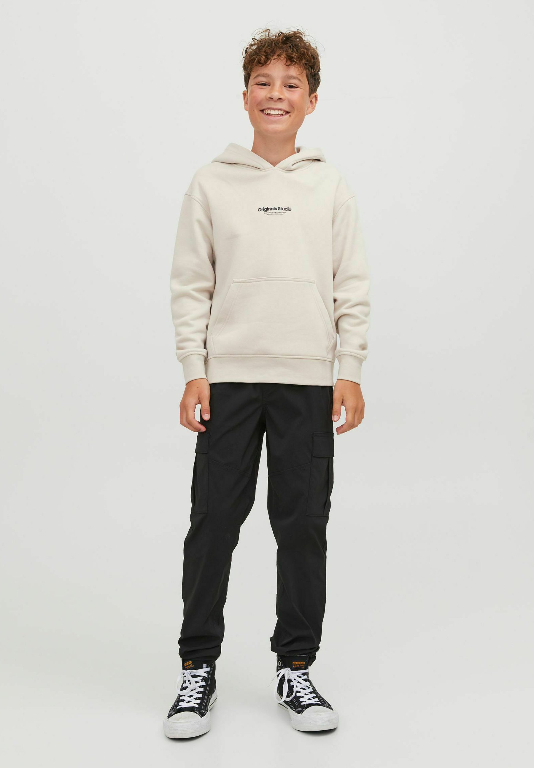 JACK & JONES Junior Cargo Hose - Bequeme Jungenhose Im Loose Fit