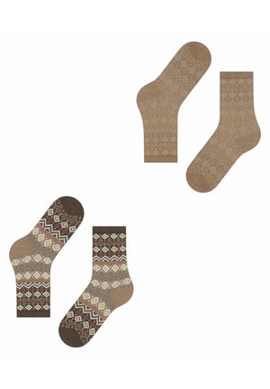 FAIR ISLE  2-PACK - Socken - sortiment