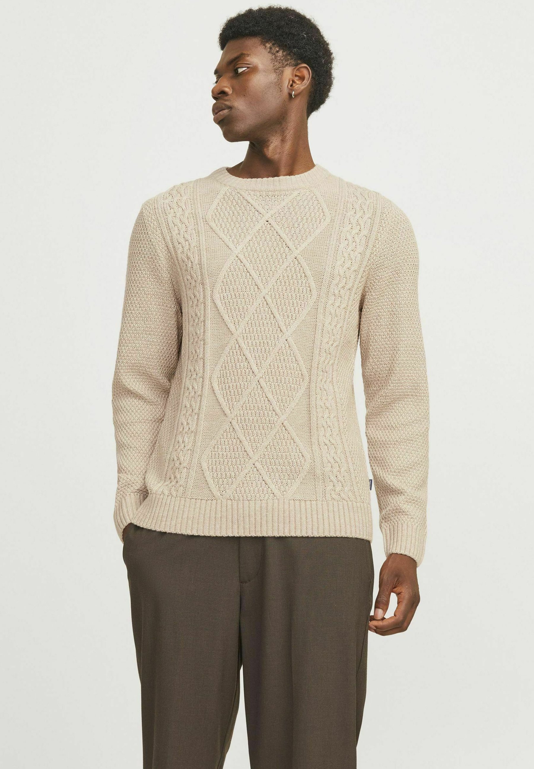 JACK & JONES Jcomazer Maglione Uomo A Girocollo - Lavorato A Maglia, Tessuto Morbido E Leggero, Stile Casual