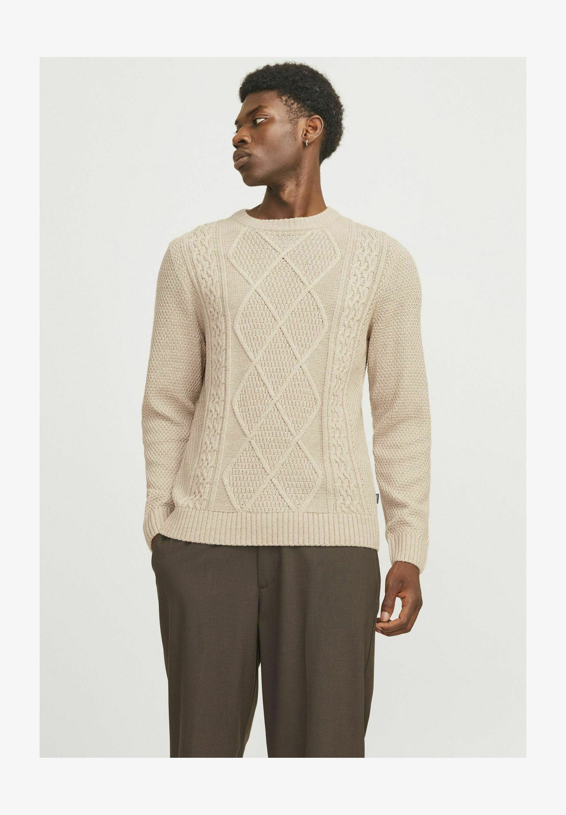 JACK & JONES Jcomazer Maglione Uomo A Girocollo - Lavorato A Maglia, Tessuto Morbido E Leggero, Stile Casual