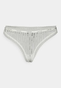 THONG MICROFIBER EDGE LACE - Tanga - ivory