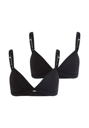 ESSENTIALS 2-PACK - Kaarituettomat rintaliivit - black