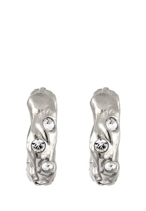 SPARKLING BASIC - MIT KRISTALLEN VON SWAROVSKI® - Øreringe - silver-coloured