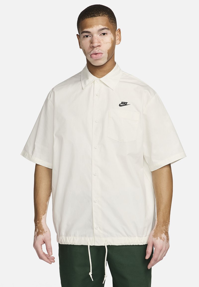 Nike Sportswear SHORT-SLEEVE OXFORD - Camicia - sail black