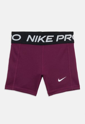UNISEX - Leggingek - bordeaux/white