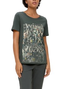 s.Oliver T-Shirt print - olivgrün