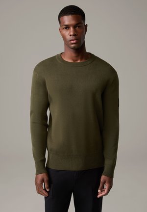 Strellson VARG - Strickpullover - oliv