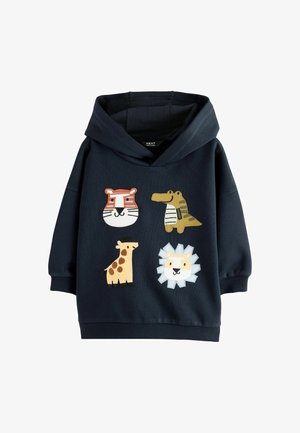 Next, REGULAR FIT - LONG SLEEVE HOODIE . - Kapuzenpullover - navy applique sarfai