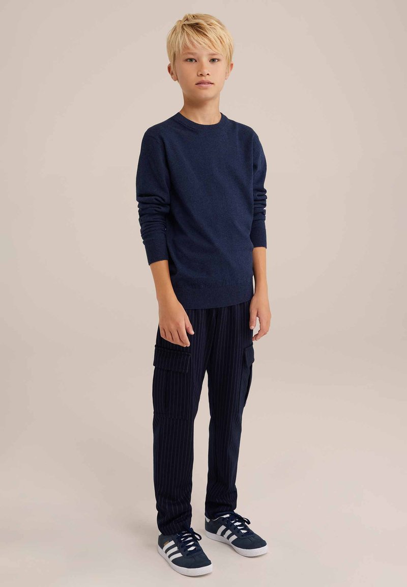 WE Fashion Cargobroek koningsblauw