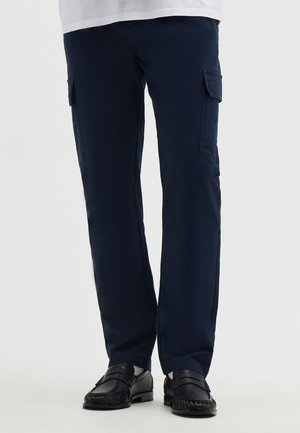Terranova, PANTALONE LUNGO TINTA UNITA - Pantaloni cargo - blu navy