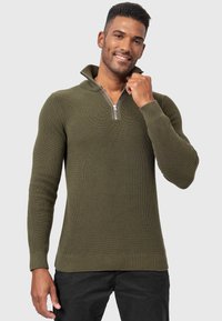 INDICODE JEANS - MAYER - Strickpullover - army Thumbnail-Bild 1