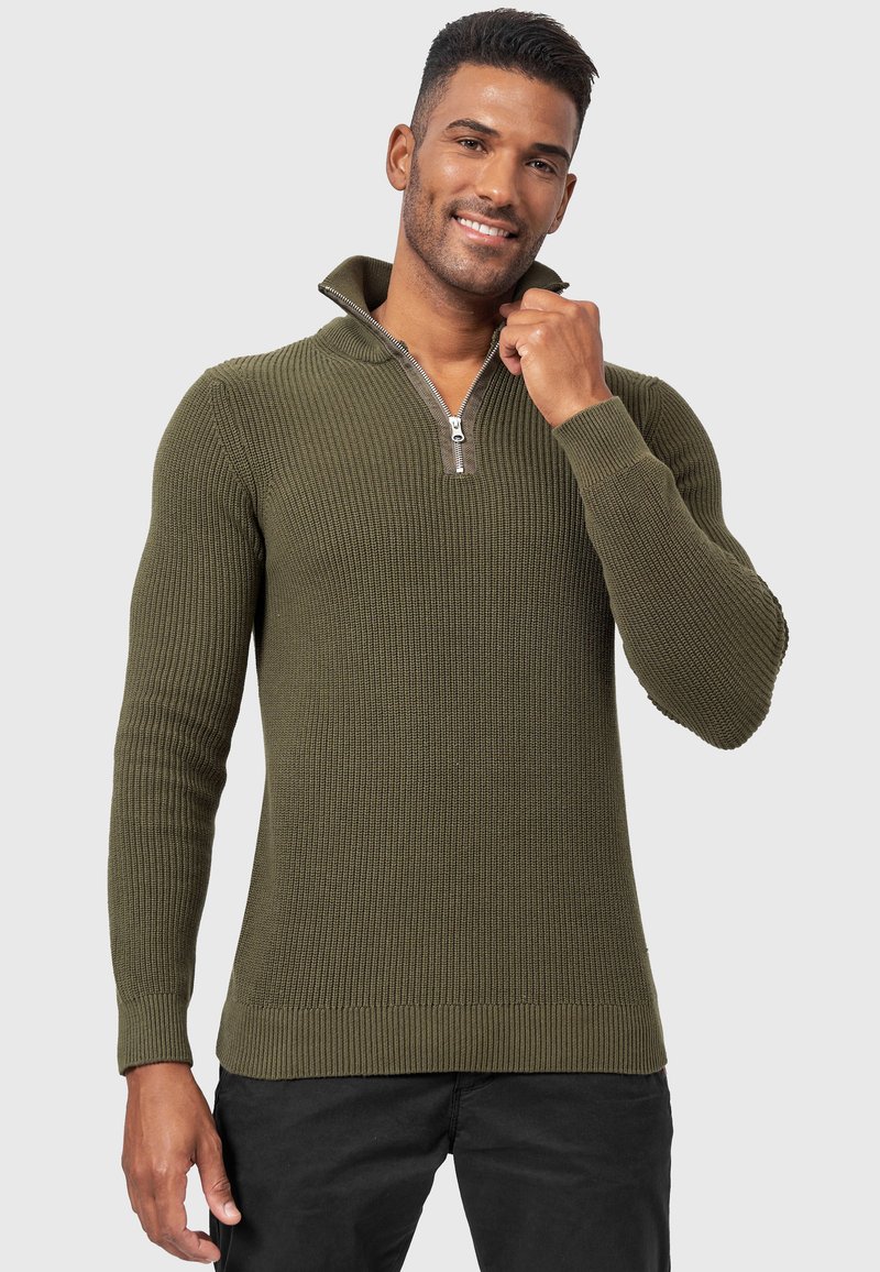 INDICODE JEANS - MAYER - Strickpullover - army, Vergrößern