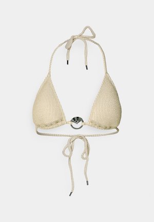 KARL LAGERFELD DNA TRIANGLE - Gornji dio bikinija - beige/gold-coloured