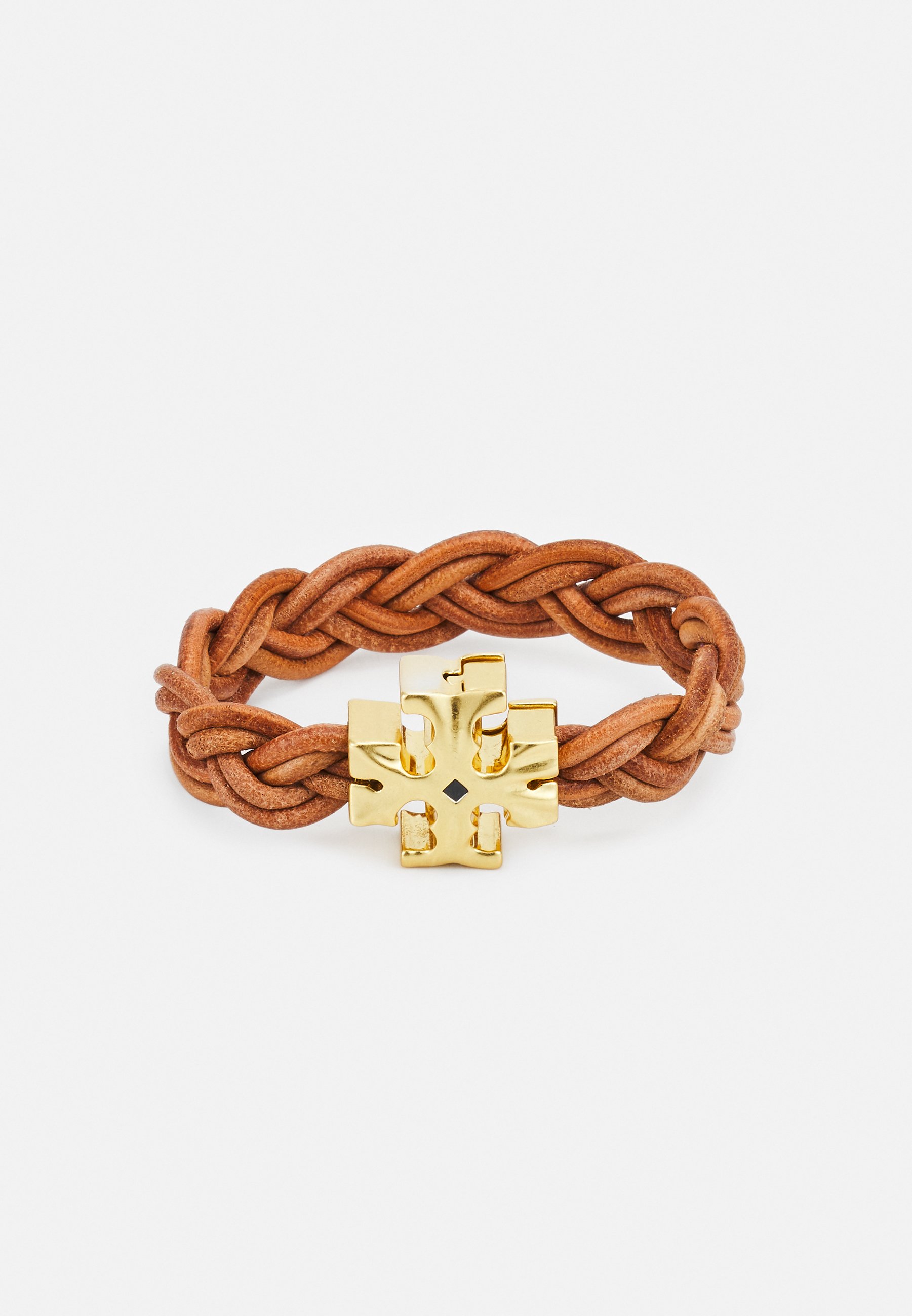 Tory Burch FISHERMAN BRACELET Armband rolled goldcoloured/vachetta
