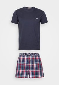 Emporio Armani Pyjamas - blue/grey/red/blue - Zalando.ie