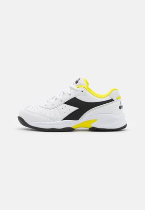S. CHALLENGE 3 JR UNISEX - Zapatillas de tenis para todas las superficies - white/black/sulphur spring