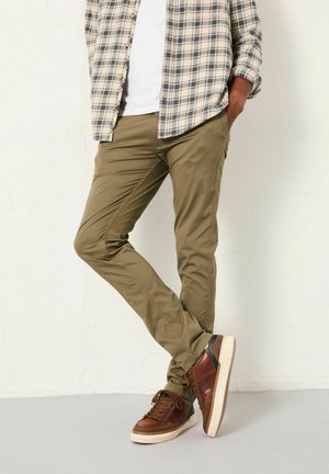 SLIM - Stoffhose - green
