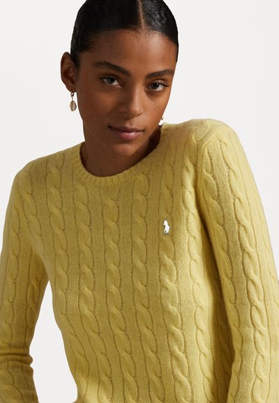 Polo Ralph Lauren CABLE WOOL-CASHMERE CREWNECK JUMPER - Džemperis - fall yellow
