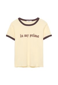 PRINTED SHORT SLEEVE - T-shirts print - light yellow