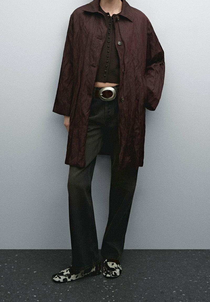 Massimo Dutti Læderjakker - bordeaux