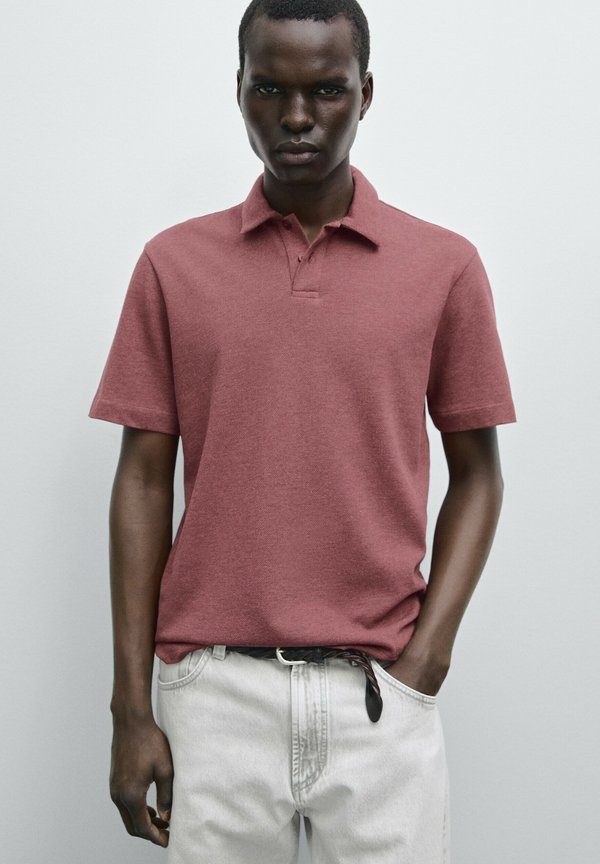 TEXTURED  - Polo shirt - bordeaux